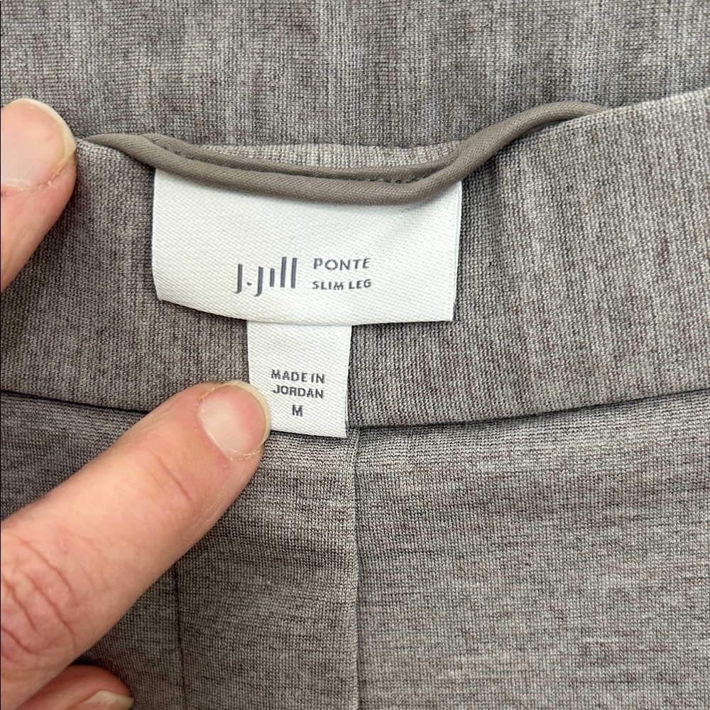 J. Jill Slim Leg Ponte Pants Size Medium EUC - Picture 2 of 4